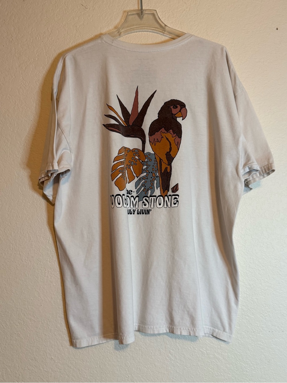 Volcom Parrot Graphic T-Shirt - Brown & Orange